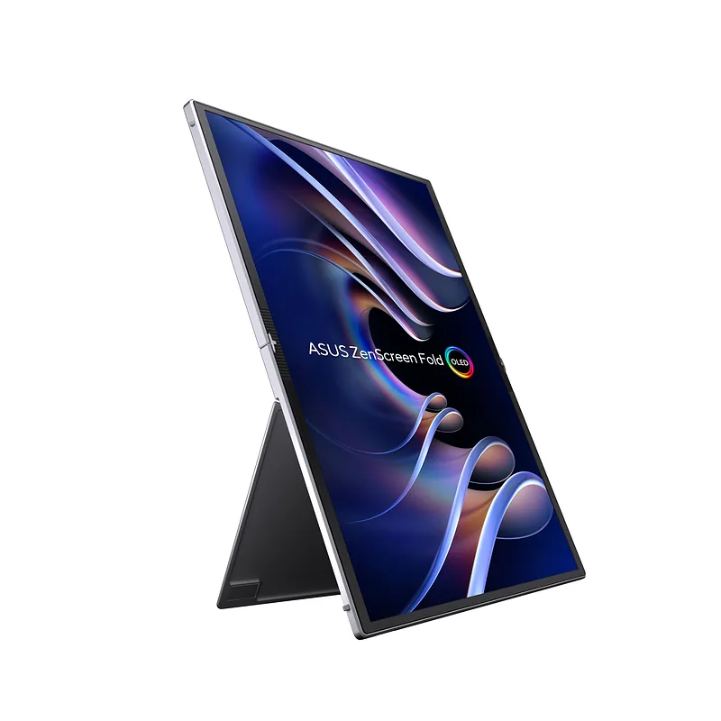 ASUS ZenScreen Fold OLED MQ17QH PC lamekuvar 43,9 cm (17.3″) 2560 x 1920 pikslit Quad HD OLED-ekraan Hõbe