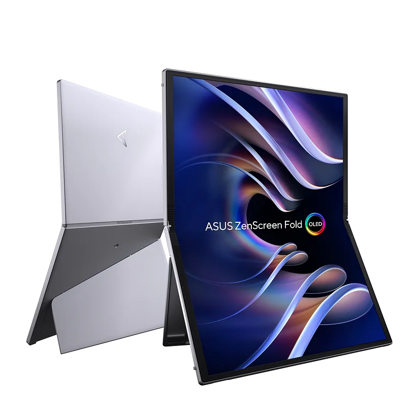 ASUS ZenScreen Fold OLED MQ17QH PC lamekuvar 43,9 cm (17.3″) 2560 x 1920 pikslit Quad HD OLED-ekraan Hõbe