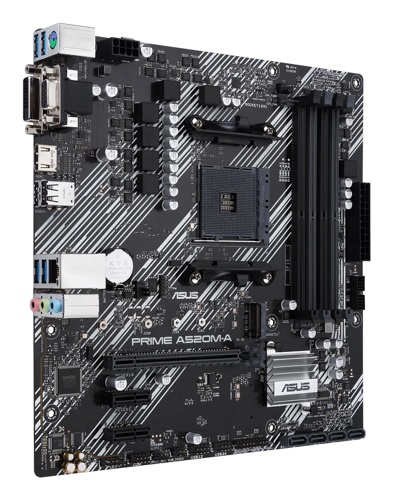 ASUS PRIME A520M-A II/CSM AMD A520 Pesa AM4 Mikro ATX