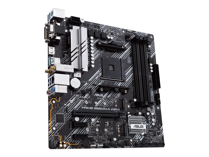 ASUS PRIME B550M-A WIFI II AMD B550 Pesa AM4 Mikro ATX