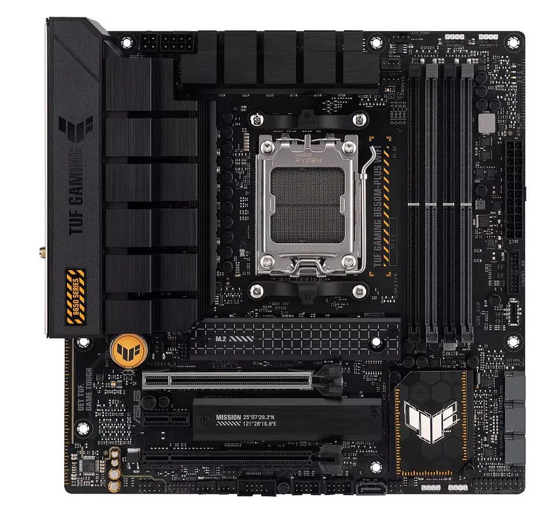 ASUS TUF GAMING B650M-PLUS WIFI AMD B650 Protsessoripesa AM5 Mikro ATX