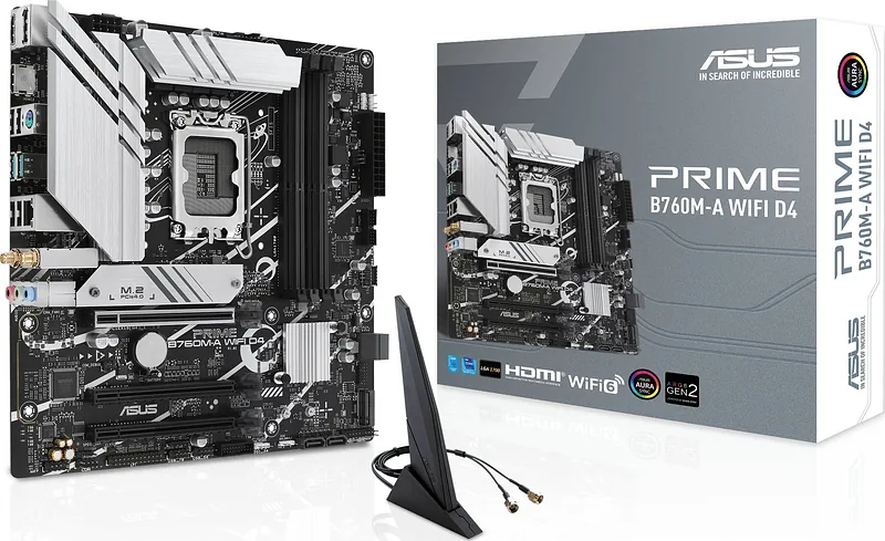 ASUS PRIME B760M-A WIFI D4 Intel B760 LGA 1700 Mikro ATX