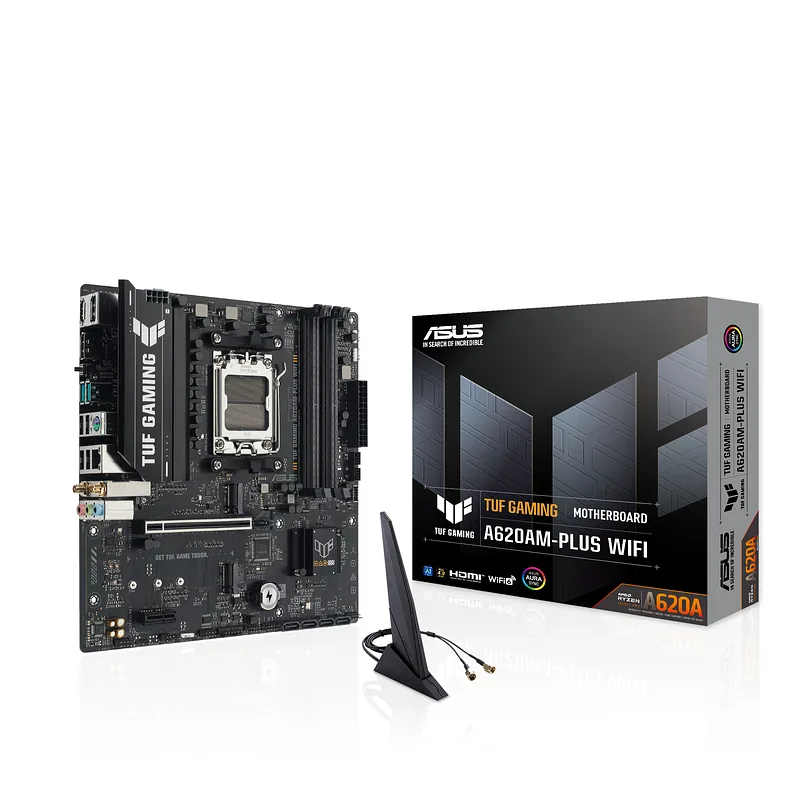 ASUS TUF GAMING A620AM-PLUS WIFI AMD A620A Protsessoripesa AM5 Mikro ATX