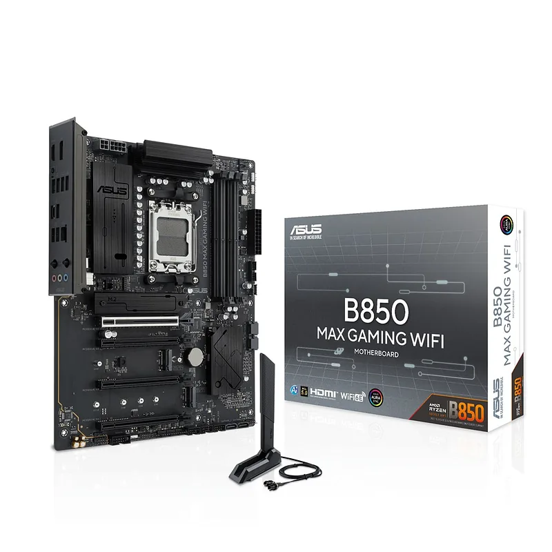 ASUS B850 MAX GAMING WIFI AMD B850 Protsessoripesa AM5 ATX