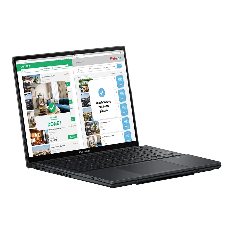 Asus, Zenbook Duo UX8406CA-QL287W, Inkwell Gray, 14 “, OLED, Touchscreen, FHD, 1920 x 1200 pixels, Intel Core Ultra 7, 255H, 16 GB, LPDDR5X, Solid-state drive capacity 1000 GB, Intel Arc Graphics, Windows 11 Home, 802.11be, Bluetooth version 5.4, Keyboard language US international, Keyboard backlit, Warranty 24 month(s), Battery warranty 12 month(s)