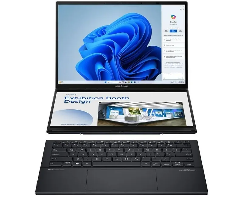ASUS ZenBook Duo OLED UX8406CA-QL121W - Ultra 7 255H | 14'' | Dotyk | 32GB | 1TB | W11H