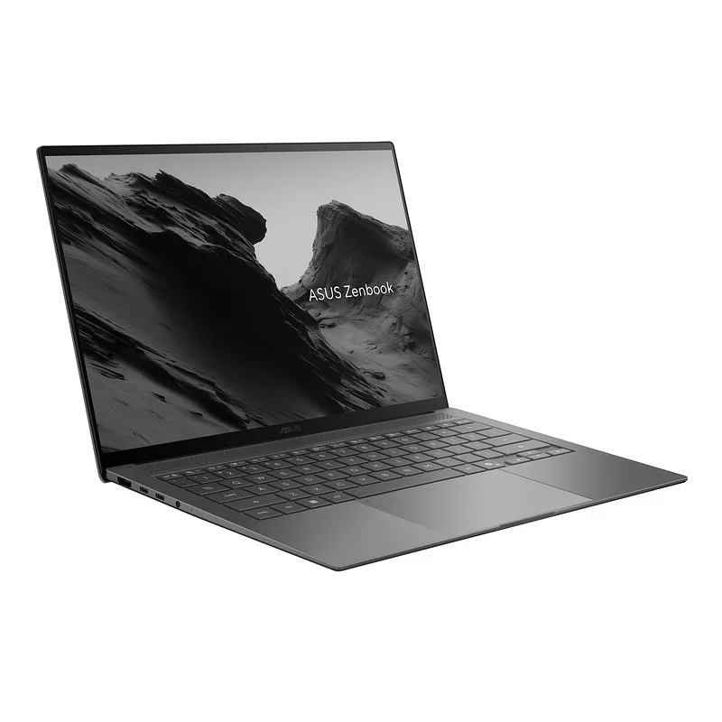 Asus Zenbook S14 UX5406AA-SU324W, Antrim Gray, 14 “, OLED, Touchscreen, 3K, 2880 x 1800 pixels, 120 Hz, Glossy, Intel Core Ultra 9, 386H, 32 GB, LPDDR5X, Solid-state drive capacity 1000 GB, Intel Graphics, Windows 11 Home, 802.11be, Bluetooth version 6.0, Keyboard language US international, Keyboard backlit, Warranty 24 month(s), Battery warranty 12 month(s)