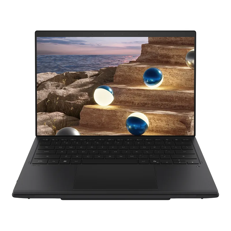 Asus, Zenbook Duo UX8407AA-SN066W, Moher Gray, 14 “, OLED, Touchscreen, 2.8K, 2880 x 1800 pixels, 144 Hz, Anti-Reflective, Intel Core Ultra X9, 378H, 32 GB, LPDDR5X, Solid-state drive capacity 2000 GB, Intel Arc Graphics, Windows 11 Pro, 802.11be, Bluetooth version 5.4, Keyboard language US international, Keyboard backlit, Warranty 24 month(s), Battery warranty 12 month(s)
