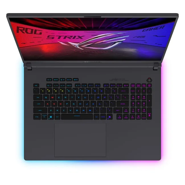 ASUS ROG Strix G18 G815JMR-S9089W Intel® Core™ i7 i7-14650HX Sülearvuti 45,7 cm (18″) WQXGA 16 GB DDR5-SDRAM 1 TB SSD NVIDIA GeForce RTX 5060 Laptop GPU Wi-Fi 7 (802.11be) Windows 11 Home Hall