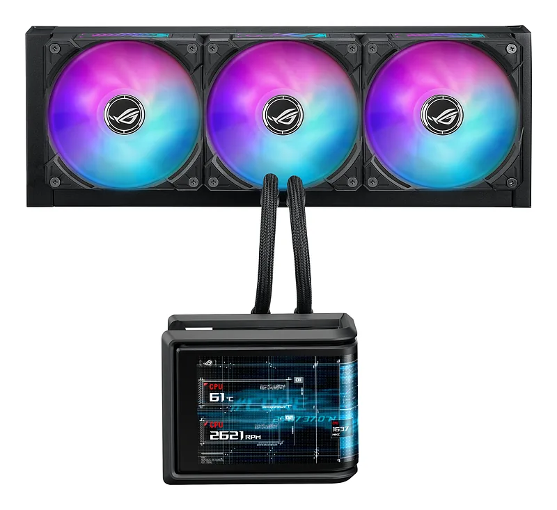 ASUS ROG Ryuo IV SLC 360 ARGB Protsessor Kõik-ühes vedelikujahuti 12 cm Must