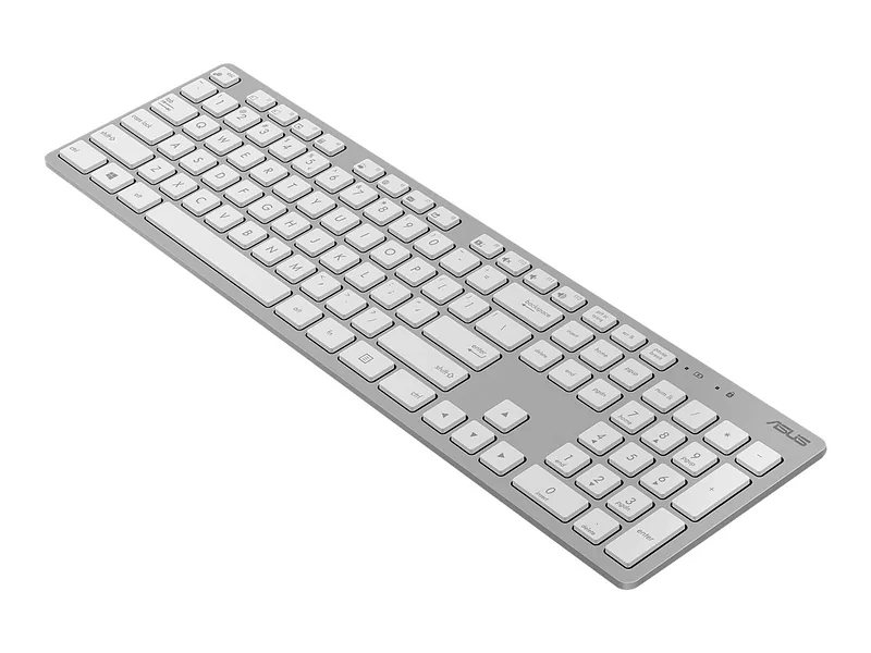 ASUS W5000 Wireless Keyboard and Mouse Set klaviatuur Hiir kaasa arvatud Universaalne Raadioside Valge