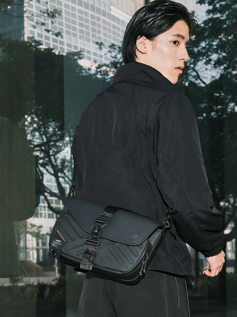 ASUS BC3004 ROG SLASH SLING BAG 4.0 Kullerikoti ümbris PU-nahk, Polüester Must