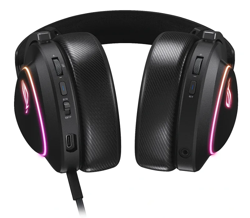ASUS ROG DELTA II Kõrvaklapp Juhtmega ühendatud & juhtmevaba Peavõru Mängimine USB tüüp-C Bluetooth Must