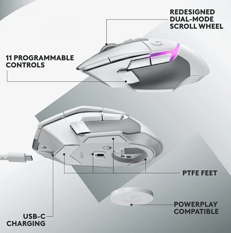 Logitech G502 X Plus Computer Mouse