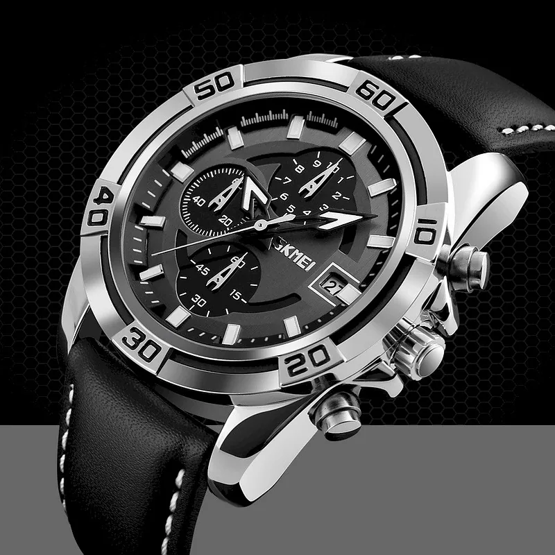 SKMEI Men’s Watch 9156SIBK / black