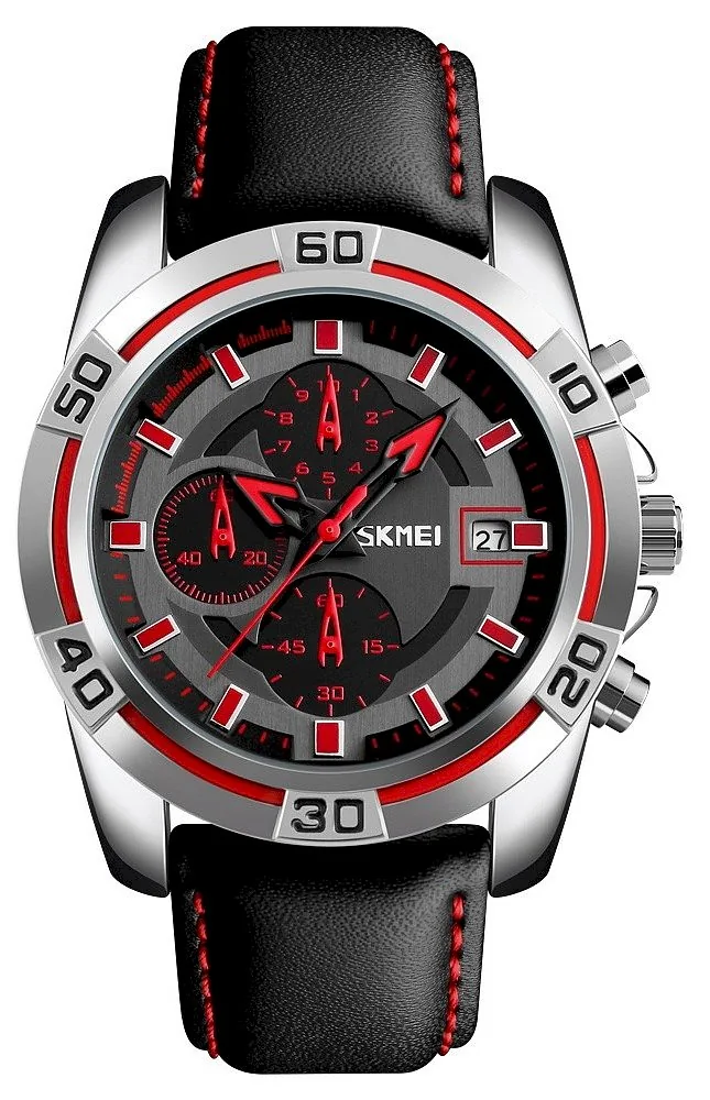 SKMEI Men’s Watch 9156SIRD / silver-red