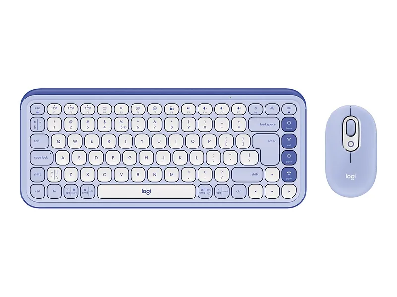 Logitech 920-013078 klaviatuur Hiir kaasa arvatud Universaalne Bluetooth QWERTY Türgi Lilla, Valge