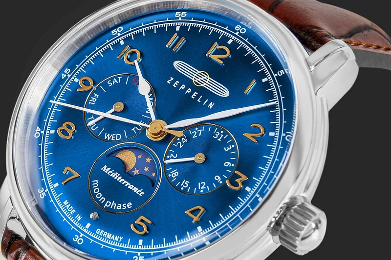 ZEPPELIN Mediterranee Moonphase 9636-3 Men’s Watch / silver