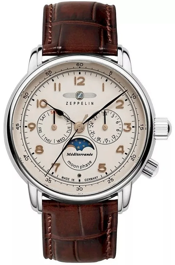 ZEPPELIN LZ121 Mediterranee Moonphase Men’s Watch 9636-5