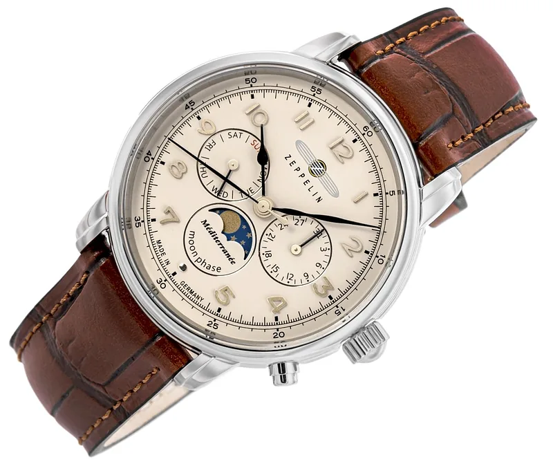 ZEPPELIN LZ121 Mediterranee Moonphase Men’s Watch 9636-5
