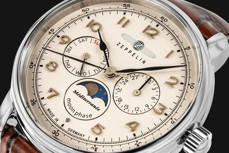 ZEPPELIN LZ121 Mediterranee Moonphase Men’s Watch 9636-5