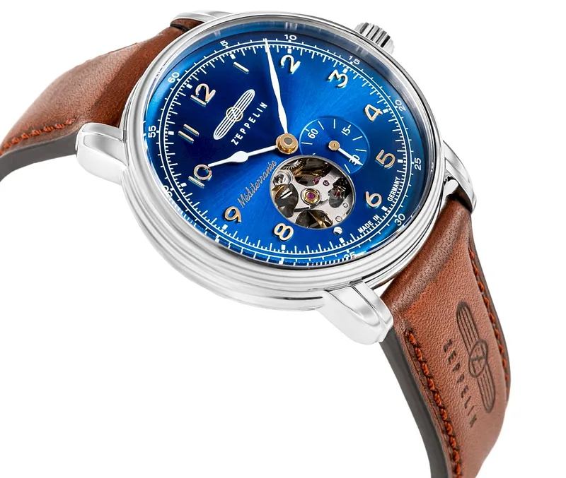 ZEPPELIN Méditerranée Open Heart Automatic 9666-3 Men’s Watch / silver