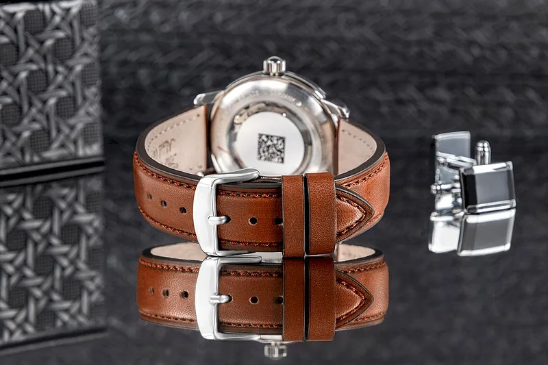 Zeppelin Méditerranée 100 Years 9668-3 Automatic Men’s Watch 40mm Blue Dial Brown Leather Strap