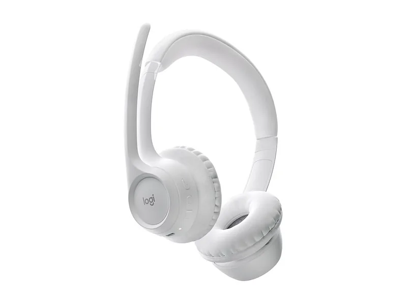 Logitech 981-001417 kõrvaklapid ja peakomplekt Kõrvaklapp Juhtmevaba Peavõru Kontor/kõnekeskus Bluetooth Valge