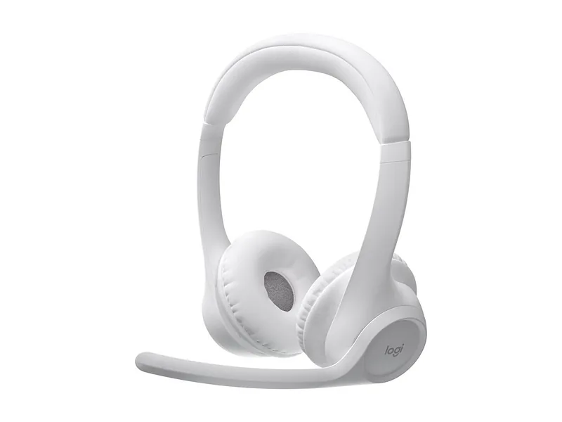 Logitech 981-001417 kõrvaklapid ja peakomplekt Kõrvaklapp Juhtmevaba Peavõru Kontor/kõnekeskus Bluetooth Valge