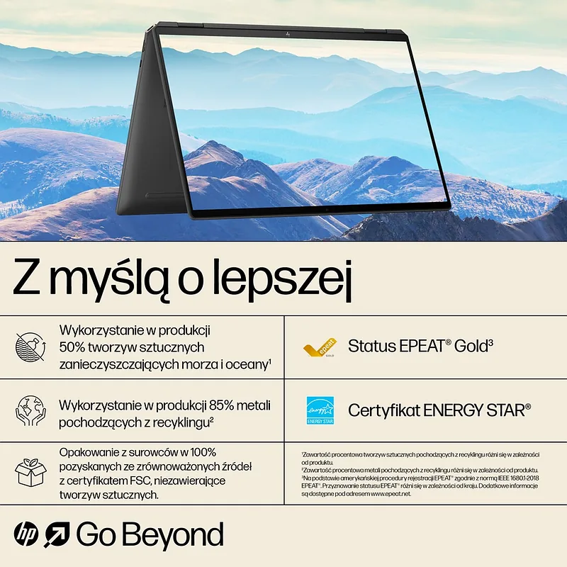 HP Spectre x360 16-aa0233nw Intel Core Ultra 7 155H, 2-in-1 convertible, 40.6 cm (16″), 3K touchscreen, 16 GB LPDDR5x-SDRAM, 1 TB SSD, NVIDIA GeForce RTX 4050, Wi-Fi 7 (802.11be), Windows 11 Pro, AI PC, Black