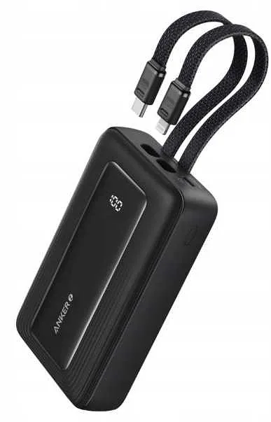 Anker A1680G11 1000 mAh 30W USB-C + Lightning Cables Black