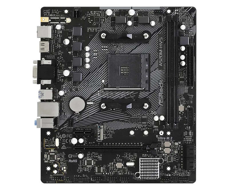 Asrock A520M-HVS AMD A520 Socket AM4 micro ATX
