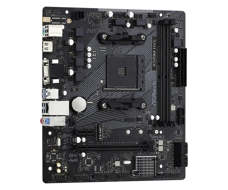 Asrock A520M-HVS AMD A520 Socket AM4 micro ATX