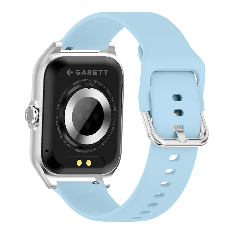Garett Smartwatch GRC Activity 2 Silver matt / AMOLED / 100 sports modes / SOS function / Bluetooth