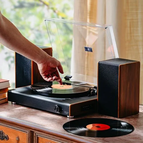Adler AD 1915 Turntable with USB/Bluetooth/USB recording function and 2 speakers
