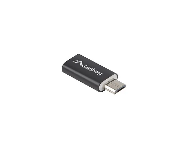 Lanberg adapter USB-C 2.0 – micro USB F/M czarny