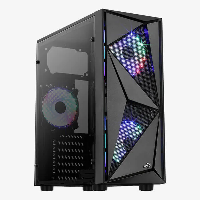 Aerocool Glider Cosmo-A-BK-v2 Midi Tower Must