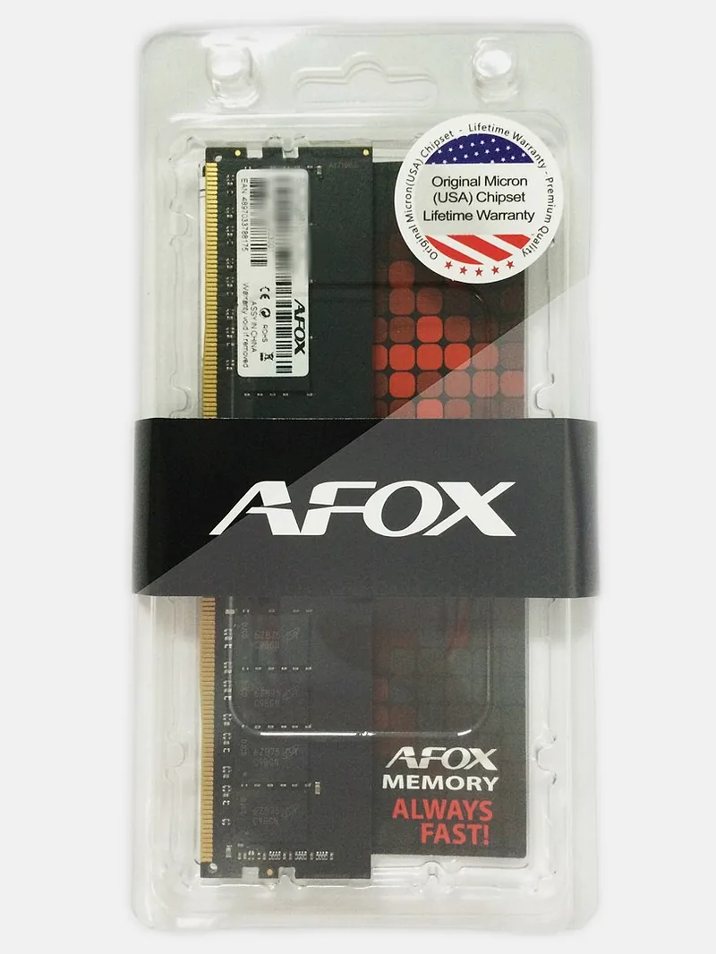 AFOX AFLD44EN1P memory module 4 GB 1 x 4 GB DDR4 2400 MHz