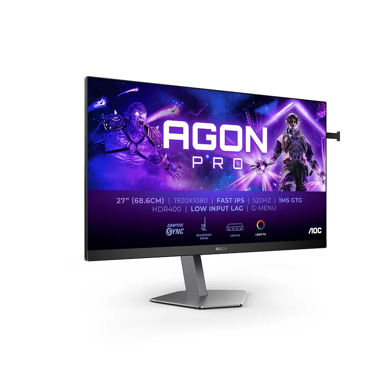 AOC G2 AG276FK PC lamekuvar 68,6 cm (27″) 1920 x 1080 pikslit Full HD LED Must, Hall
