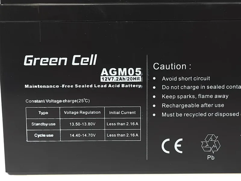 Green Cell AGM05 UPS battery Sealed Lead Acid (VRLA) 12 V 7.2 Ah