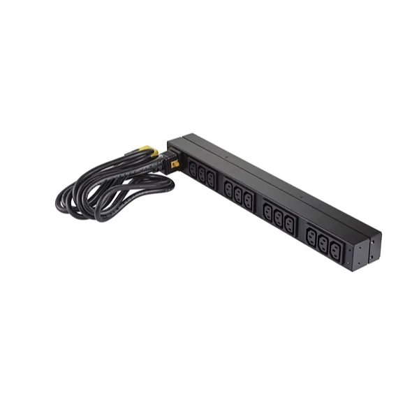 APC Basic Rack PDU toitejaotuskomponent (PDU) 12 vahelduvvoolu kontakt 0U/1U Must