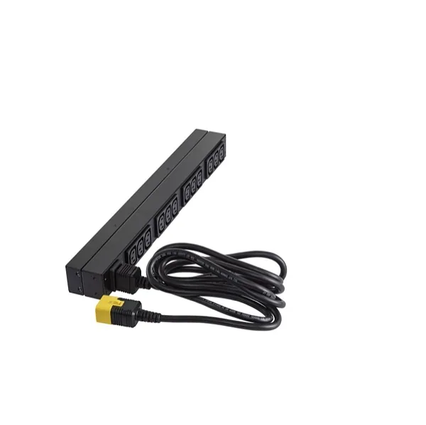APC Basic Rack PDU toitejaotuskomponent (PDU) 12 vahelduvvoolu kontakt 0U/1U Must