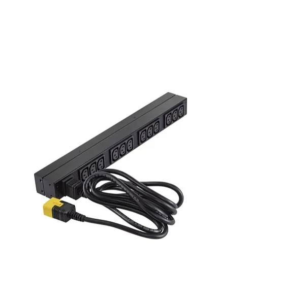 APC Basic Rack PDU toitejaotuskomponent (PDU) 12 vahelduvvoolu kontakt 0U/1U Must