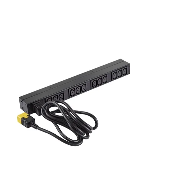 APC Basic Rack PDU toitejaotuskomponent (PDU) 12 vahelduvvoolu kontakt 0U/1U Must