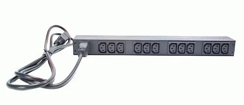 APC Basic Rack PDU toitejaotuskomponent (PDU) 12 vahelduvvoolu kontakt 0U/1U Must