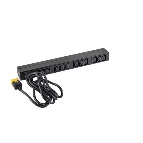 APC Basic Rack PDU toitejaotuskomponent (PDU) 12 vahelduvvoolu kontakt 0U/1U Must