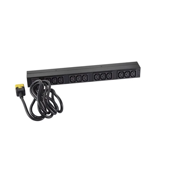 APC Basic Rack PDU toitejaotuskomponent (PDU) 12 vahelduvvoolu kontakt 0U/1U Must