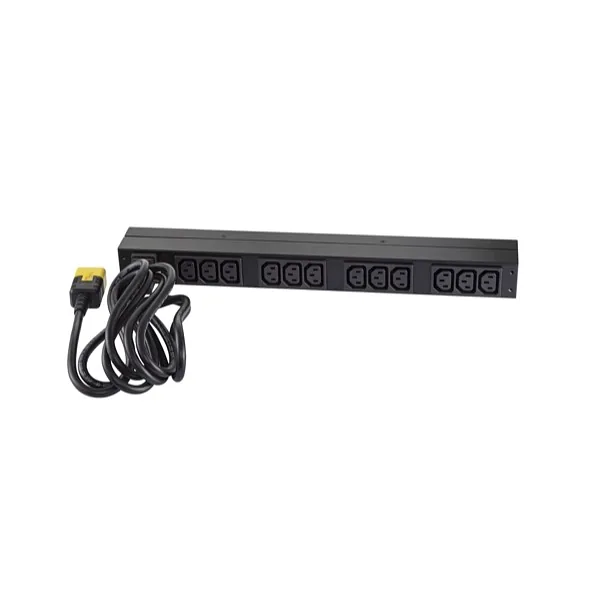 APC Basic Rack PDU toitejaotuskomponent (PDU) 12 vahelduvvoolu kontakt 0U/1U Must