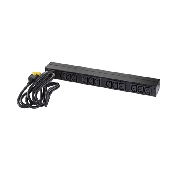 APC Basic Rack PDU toitejaotuskomponent (PDU) 12 vahelduvvoolu kontakt 0U/1U Must
