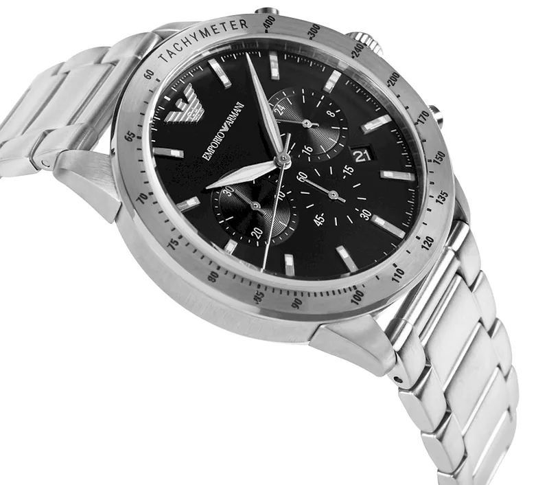 Emporio Armani Mario AR11241 Stainless Steel Quartz Watch 43mm
